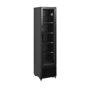 Vitrine armoire à boissons slim noire114 litres FS176H Black