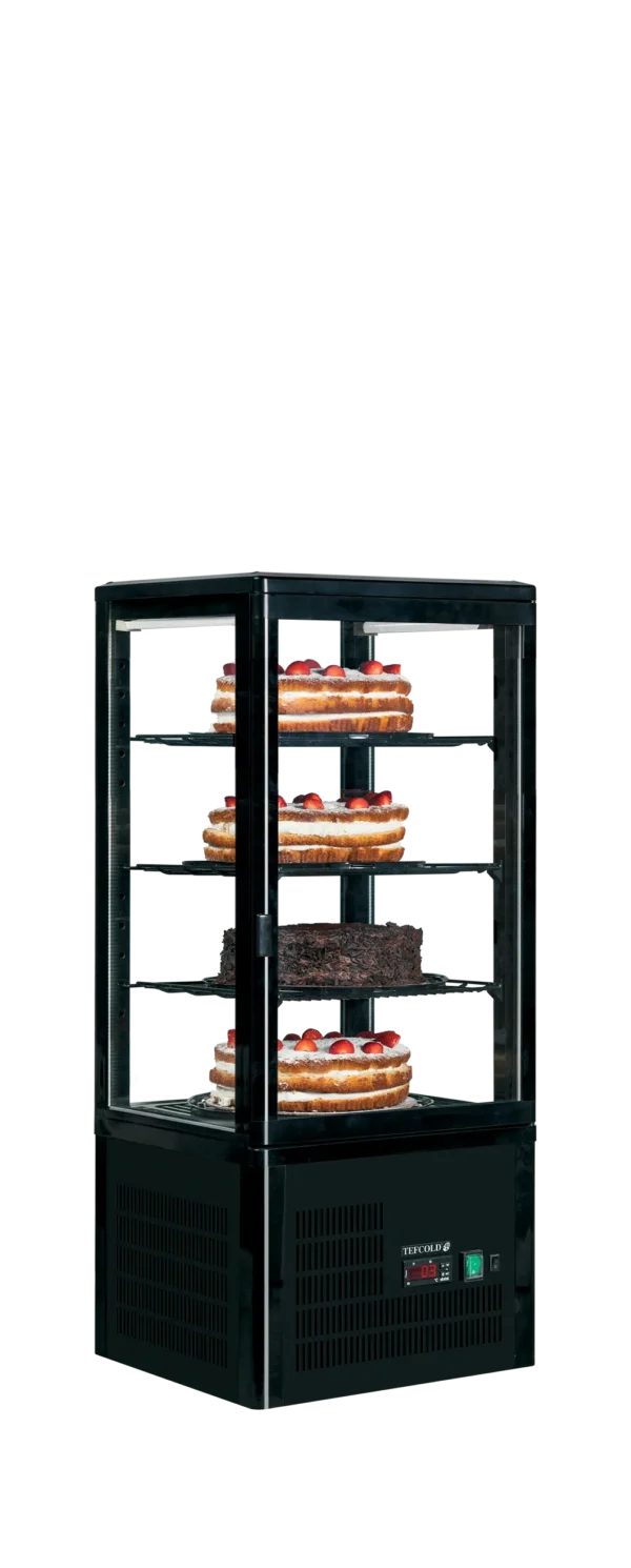 Vitrine à poser 4 faces froid positif UPD80-BLACK – Image 5