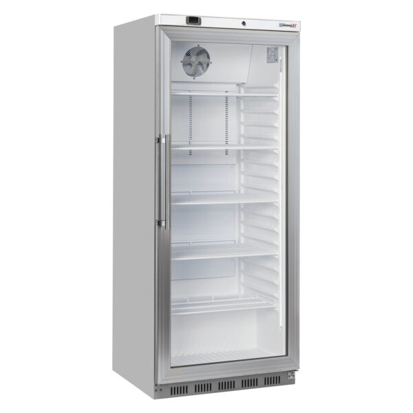 Vitrine murale réfrigérée froid positif 1 porte inox 600L CAPV600L