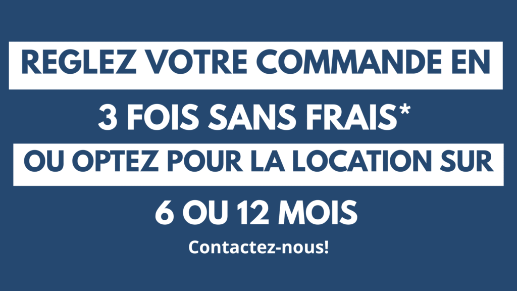 réglez votre commande en 3 fois
