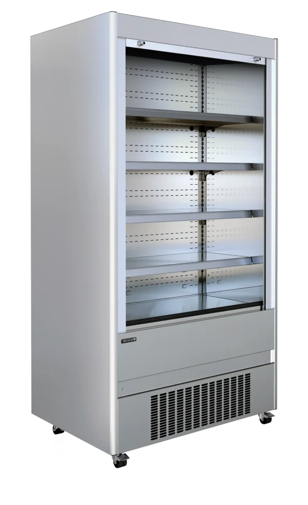 Vitrine murale réfrigérée ouverte avec rideau de nuit largeur 1.31m MCX130M – Image 6
