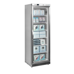 Vitrine libre service froid négatif inox 1 porte UF400SG