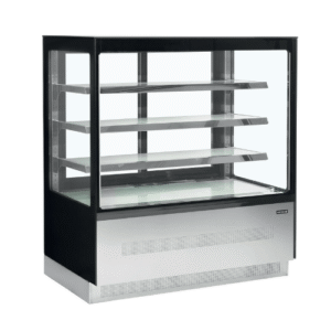 Comptoir réfrigéré de Boulangerie Pâtisserie vitre droite Largeur 1.20m LPD1203F/BLACK