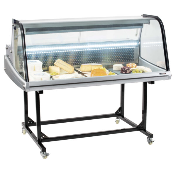 Vitrine réfrigérée de marché sur chariot 256 litres CVRM256L – Image 3
