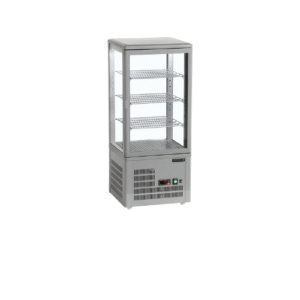 Vitrine à poser 4 faces froid positif UPD80-GREY