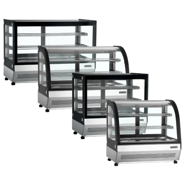 Vitrine réfrigérée 4 faces froid positif 78 litres LCT900C/BLACK – Image 2