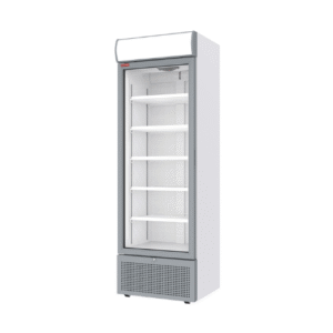Vitrine à boissons avec fronton 494 litres blanche CLP52-SW