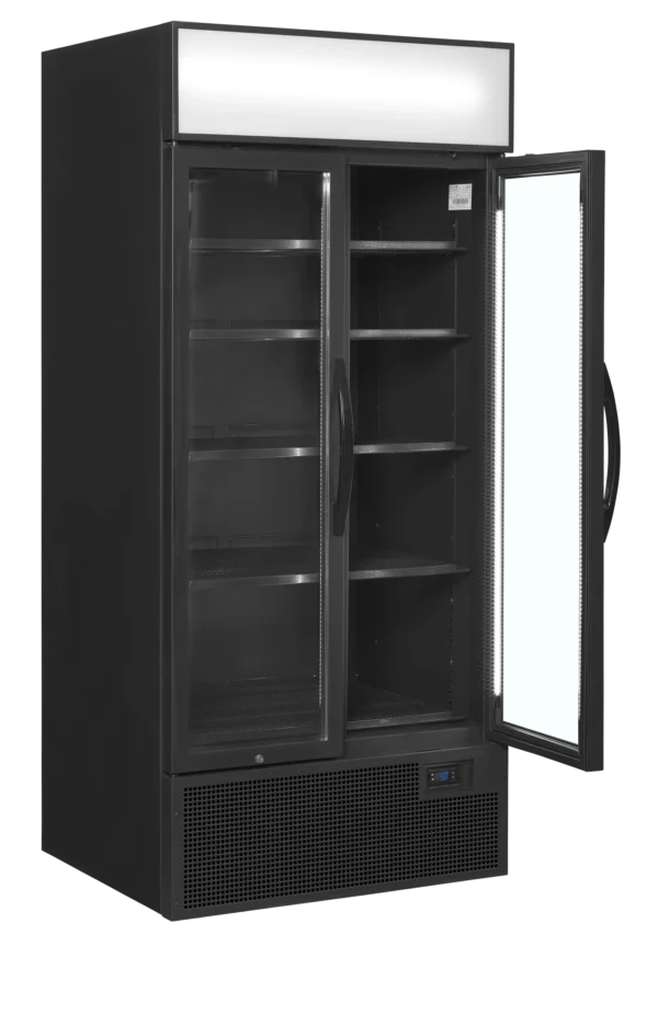 Vitrine à boissons 535 litres 2 portes battantes noire FSC891H Black – Image 5