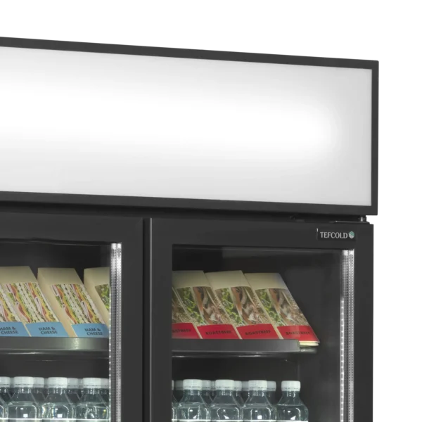 Vitrine à boissons 535 litres 2 portes battantes noire FSC891H Black – Image 3