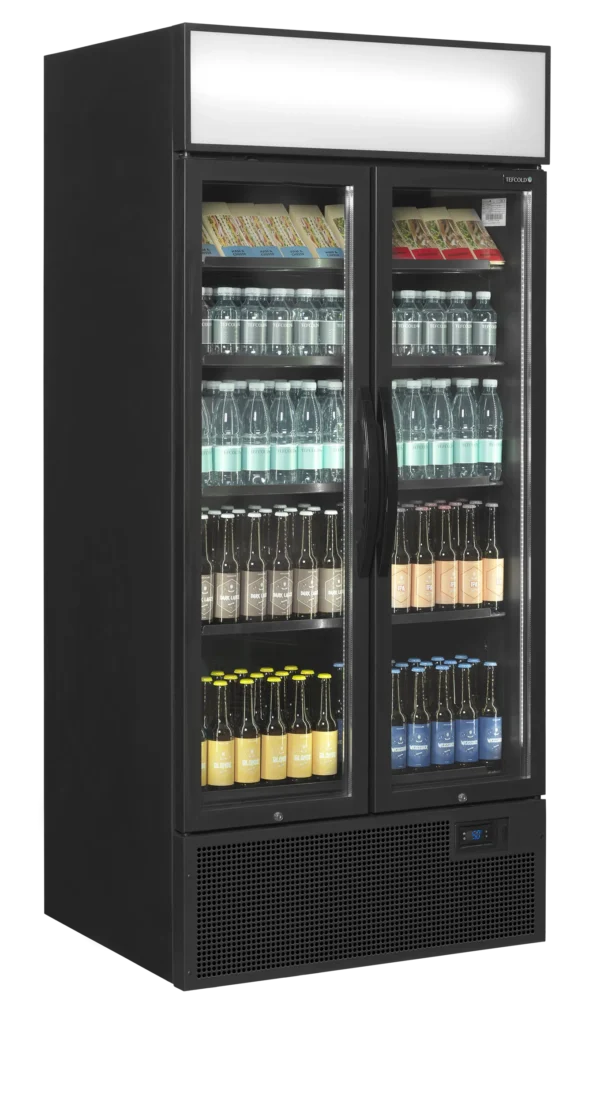 Vitrine à boissons 535 litres 2 portes battantes noire FSC891H Black – Image 4