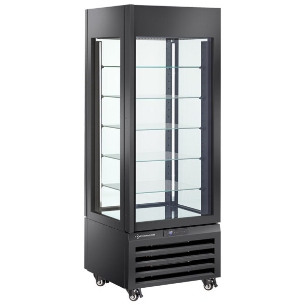 Vitrine pâtissière panoramique bi température 440LT noire MAX/507-BB – Image 3