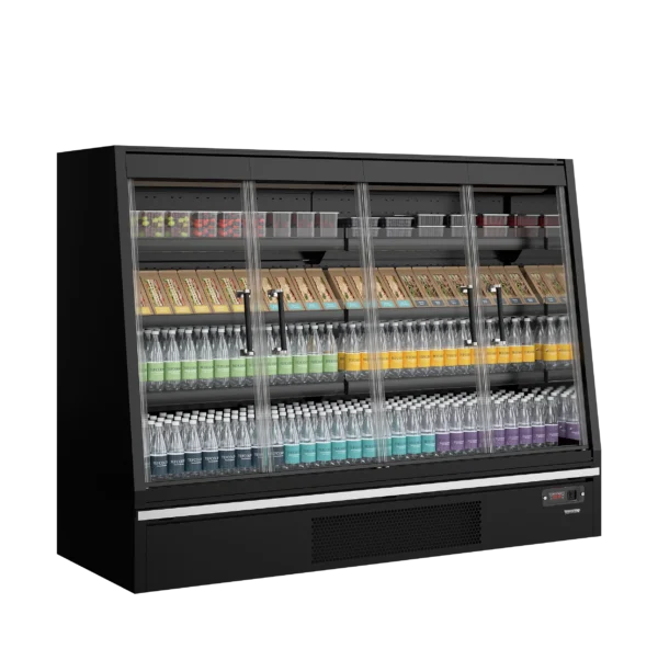 Vitrine libre service semi verticale largeur 1.95m Galaxy+ GPL20FGD Black – Image 3