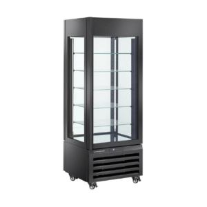 Vitrine pâtissière panoramique bi température 440LT noire MAX/507-BB