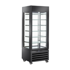 Vitrine à glaces 4 faces vitrées ICE CREAM 440LT noire MAX/507-SB