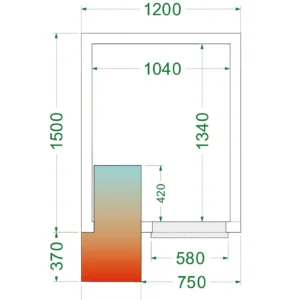 Chambre froide positive et complète marque TEFCOLD