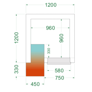 Petite Chambre froide négative 1,81M3