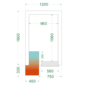 Chambre froide négative complete TEFCOLD