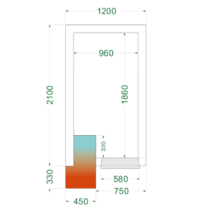 Chambre froide complète négative TEFCOLD
