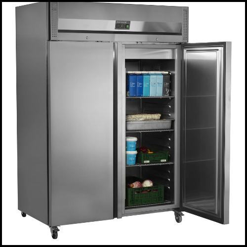 Armoire réfrigérée avec portes pleines en Inox 2 portes