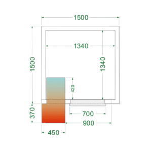 Chambre froide positive complète de la marque TEFCOLD