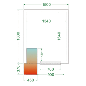 Chambre froide positive et complète de la marque TEFCOLD