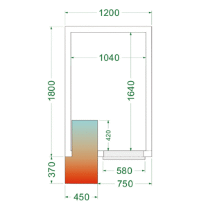 Chambre froide complète 3,48m3 CRPF1218