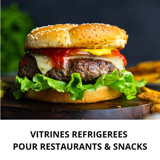 Burger pour la page VITRINES REFRIGEREES POUR RESTAURANTS ET SNACKS