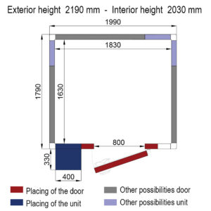 Devis pour chambre froide négative professionnelle
