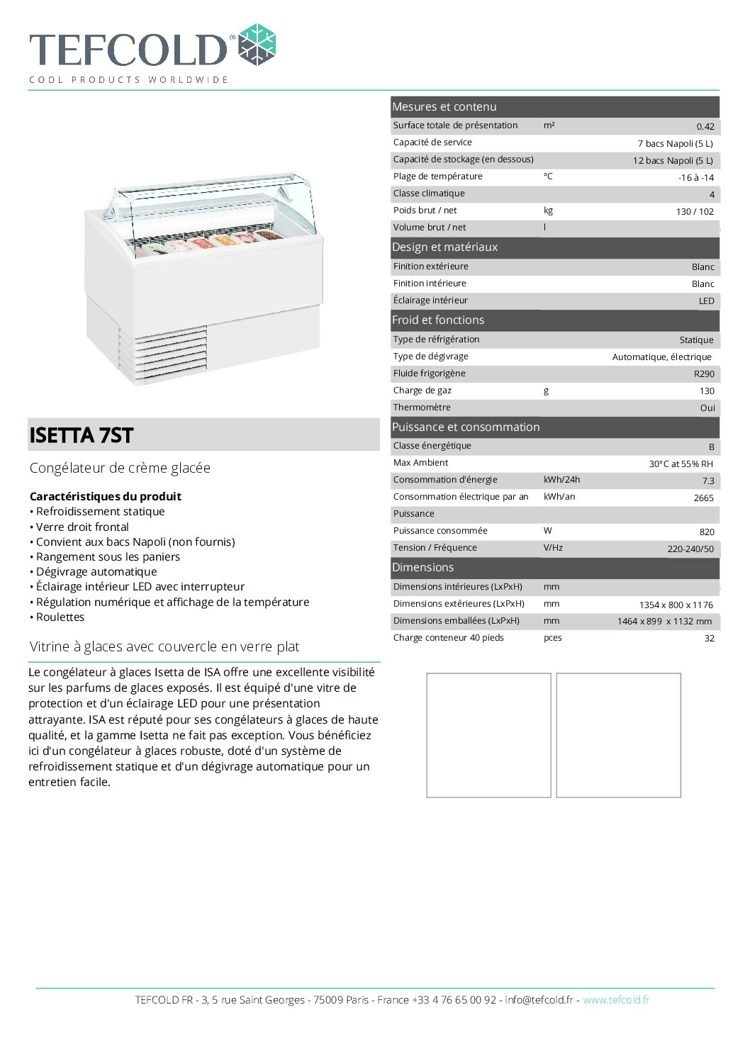 Vitrine à glaces ISETTA 7ST – Image 2