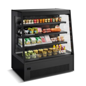 Voici une vitrine réfrigérée semi verticale