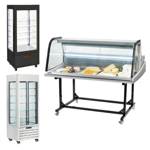 Découvrez nos vitrines réfrigérées 4 faces vitrées positives