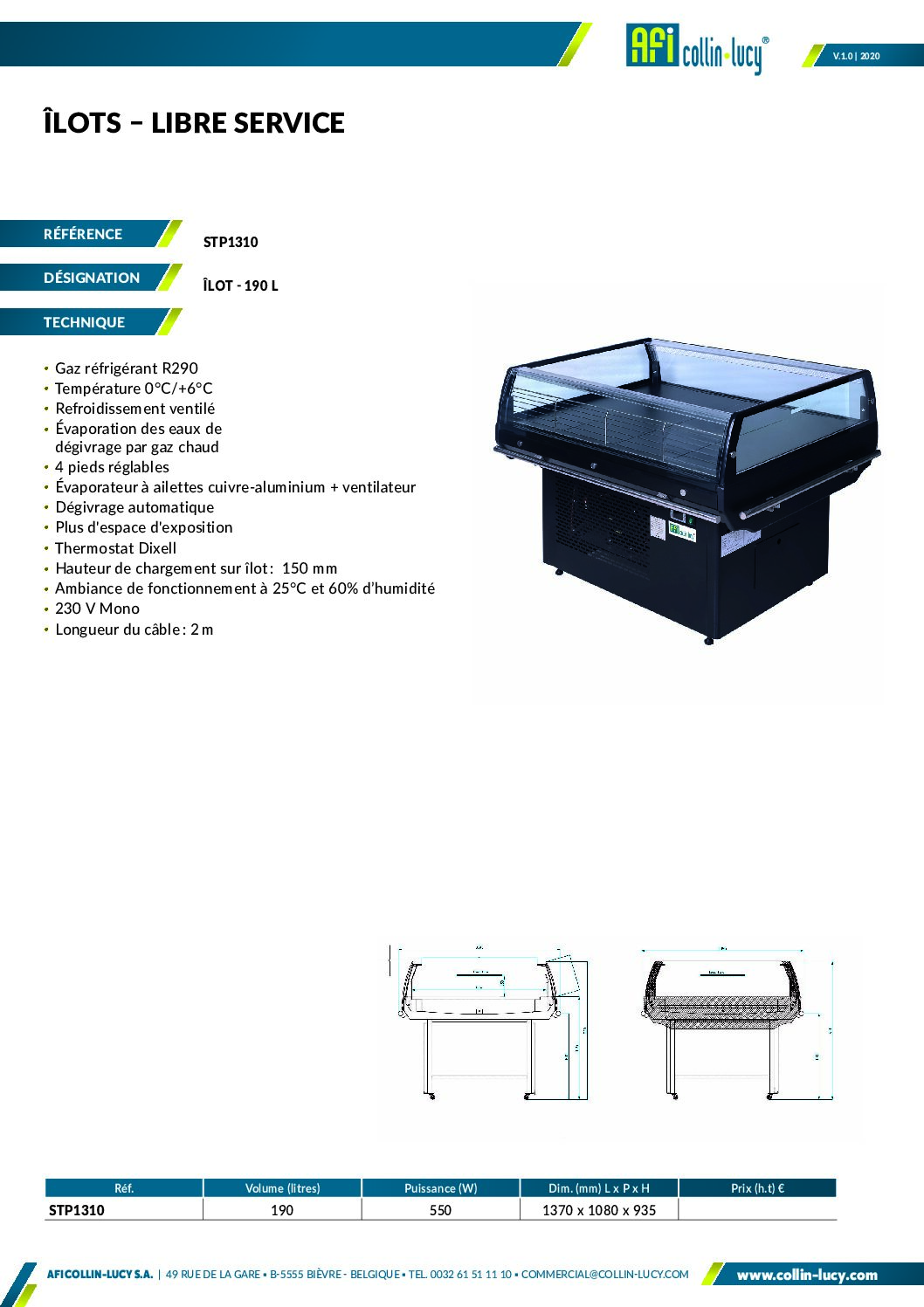 Bac réfrigéré libre service 190L – Image 3